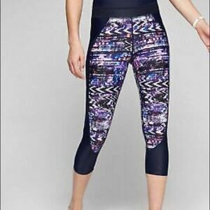Athleta Colorblock Capri Leggings